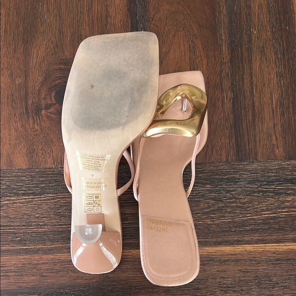 Jeffrey Campbell Gold and Tan Heeled Shoes - Picture 4 of 6